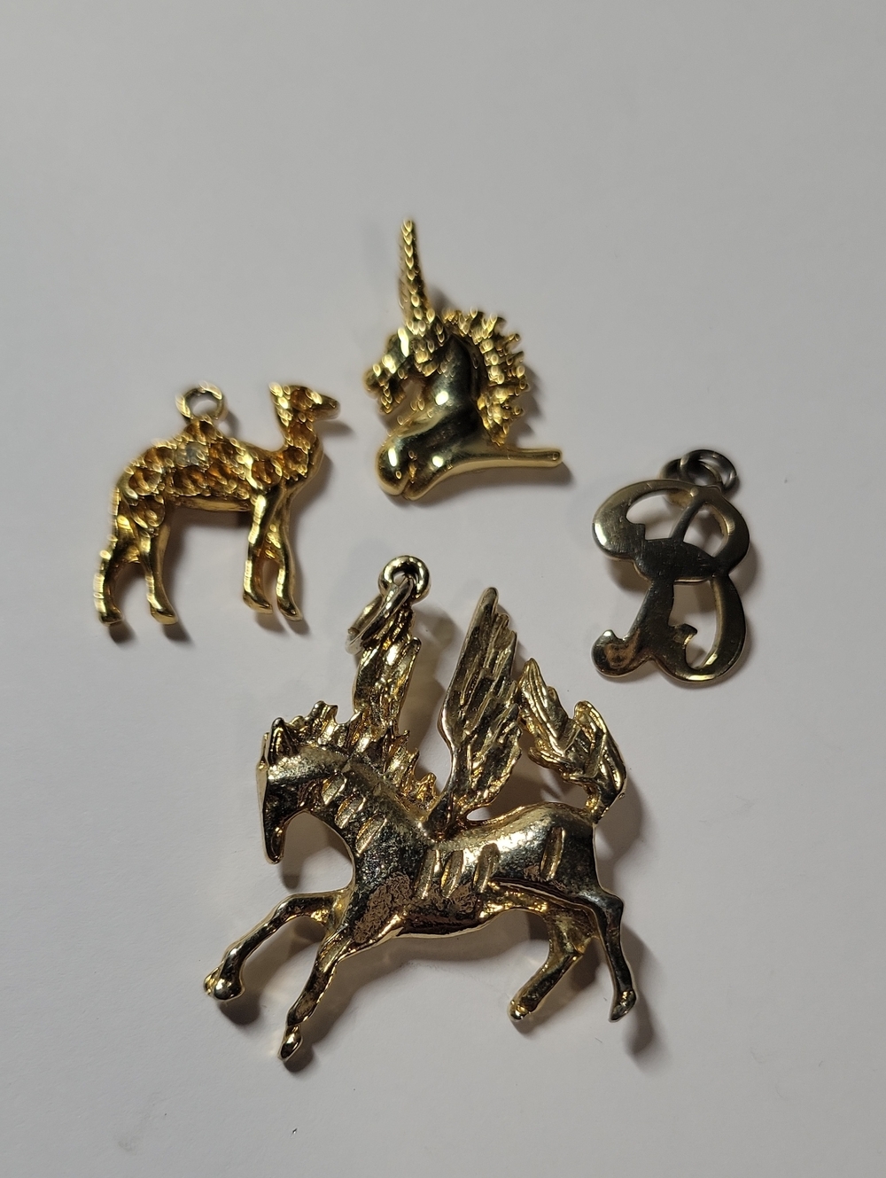 Gold-Tone Unicorn & Animal Lot